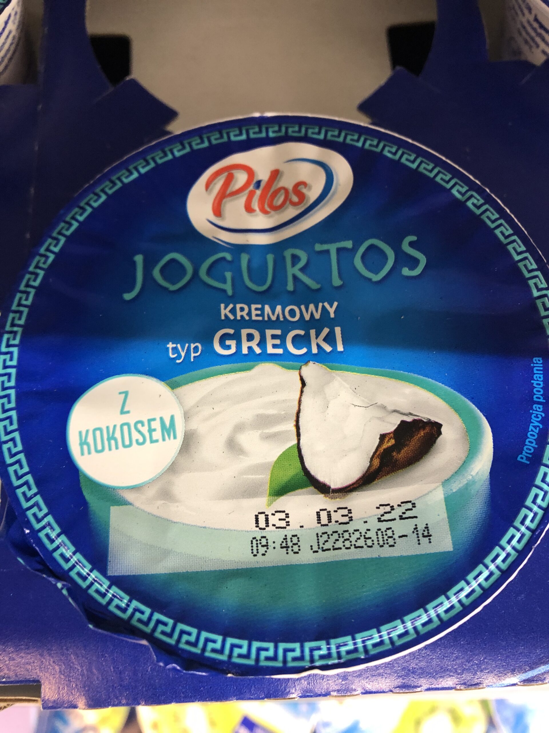 lidl jogurt grecki z kokosem